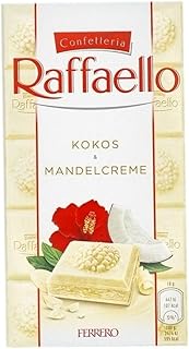 لوح جوز الهند مع شوكولاتة بيضاء رافايلو من فيريرو، 90 جرام