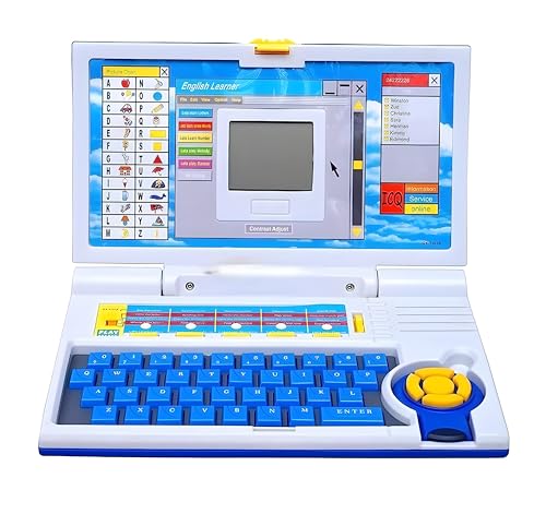 Image of Educational Laptop Computer Toy for Kids Above 3 Years - 20 Fun Activity Learning Machine, Now Learn Letter, Words, Games, Mathematics, Music, Logic, Memory Tool