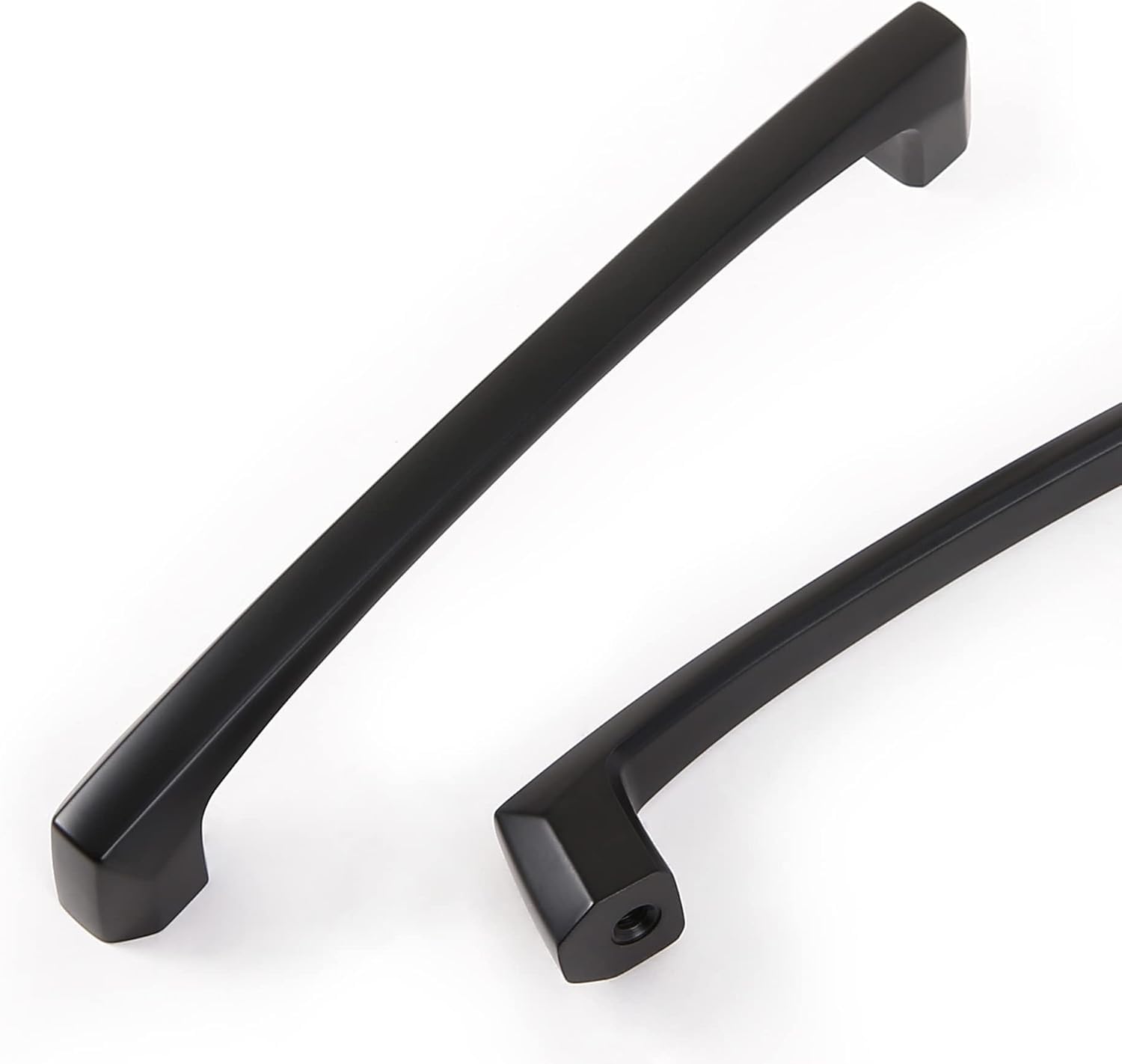 COTYKILEY 2 Pack 5 Inch(128mm) Matte Black Kitchen Cabinet Handles Cabinet Pulls Cabinet Door Handles Kitchen Cabinet Hardware Cupboard Drawer Pulls Dresser Handles — image 1
