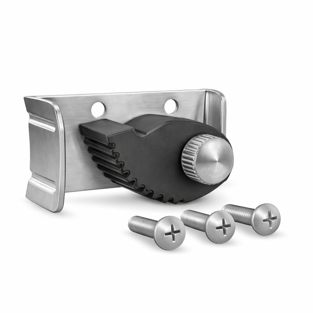 Spring-Loaded Replacement Holder Assembly for Mop and Broom Racks by Glownary – Alloy Steel, Black, Model 600mbrh