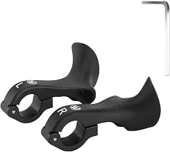 DFsucces Bicycle Bar End Bicycle Auxiliary Handlebar Inner Diameter 21.8-22.2mm Auxiliary Handlebar Lightweight Anti-slip Deformation Prevention Easy to Install for Road Bike/Mountain Bike