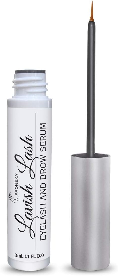 Pronexa Hairgenics Lavish Lash – Eyelash Growth Enhancer & Brow Serum with Biotin & Natural Growth Peptides for Long, Thick Lashes and Eyebrows! Dermatologist Certified, Cruelty Free & Hypoallergenic.