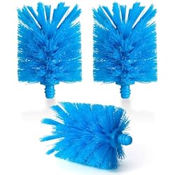 MOSOLAN 2-in-1 Bottle Brush Refills, Breezy Blue | 3 Pack Replacement Brush Heads