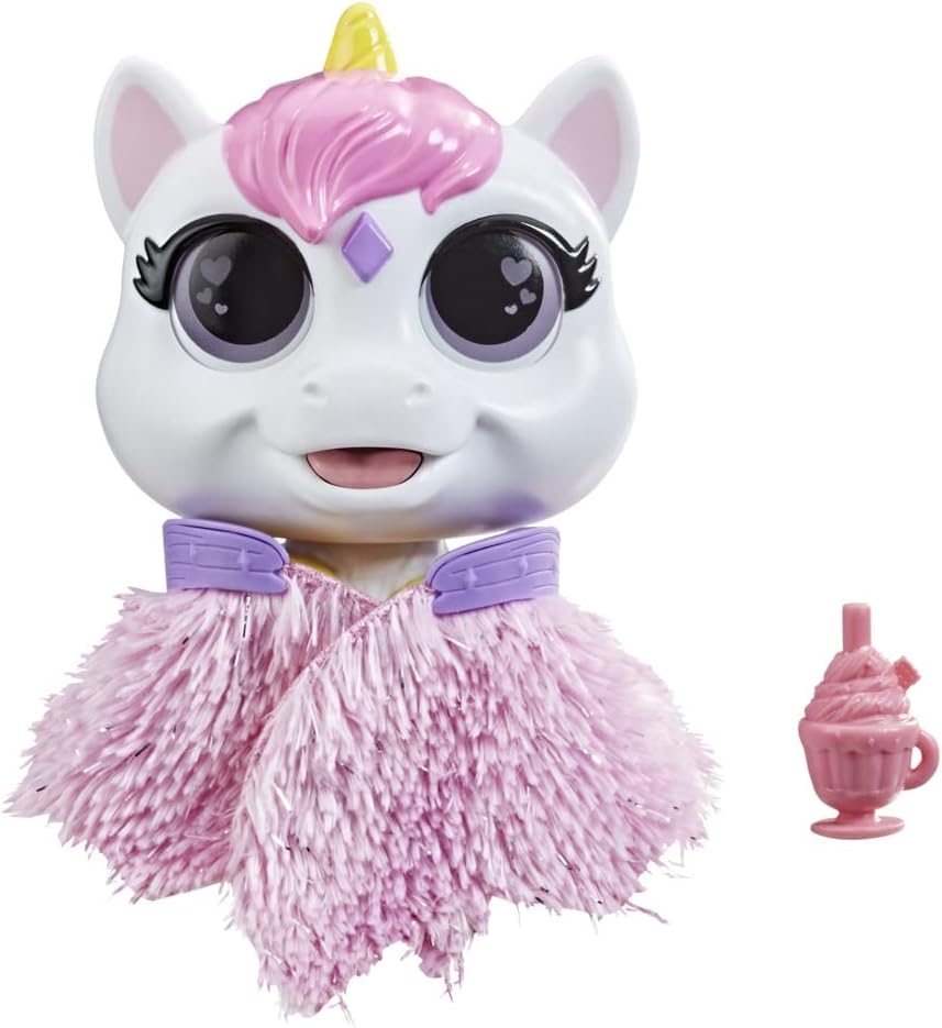 furReal Airina the Unicorn Color-Change Interactive Feeding Toy, Lights and Sounds, Ages 4 and up