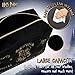 Harry Potter Gifts for Women, Velvet Makeup Bag Cosmetic Pouch Travel Organizer, Small Toiletry Bag for Fans, Hogwarts Themed Design (Black)