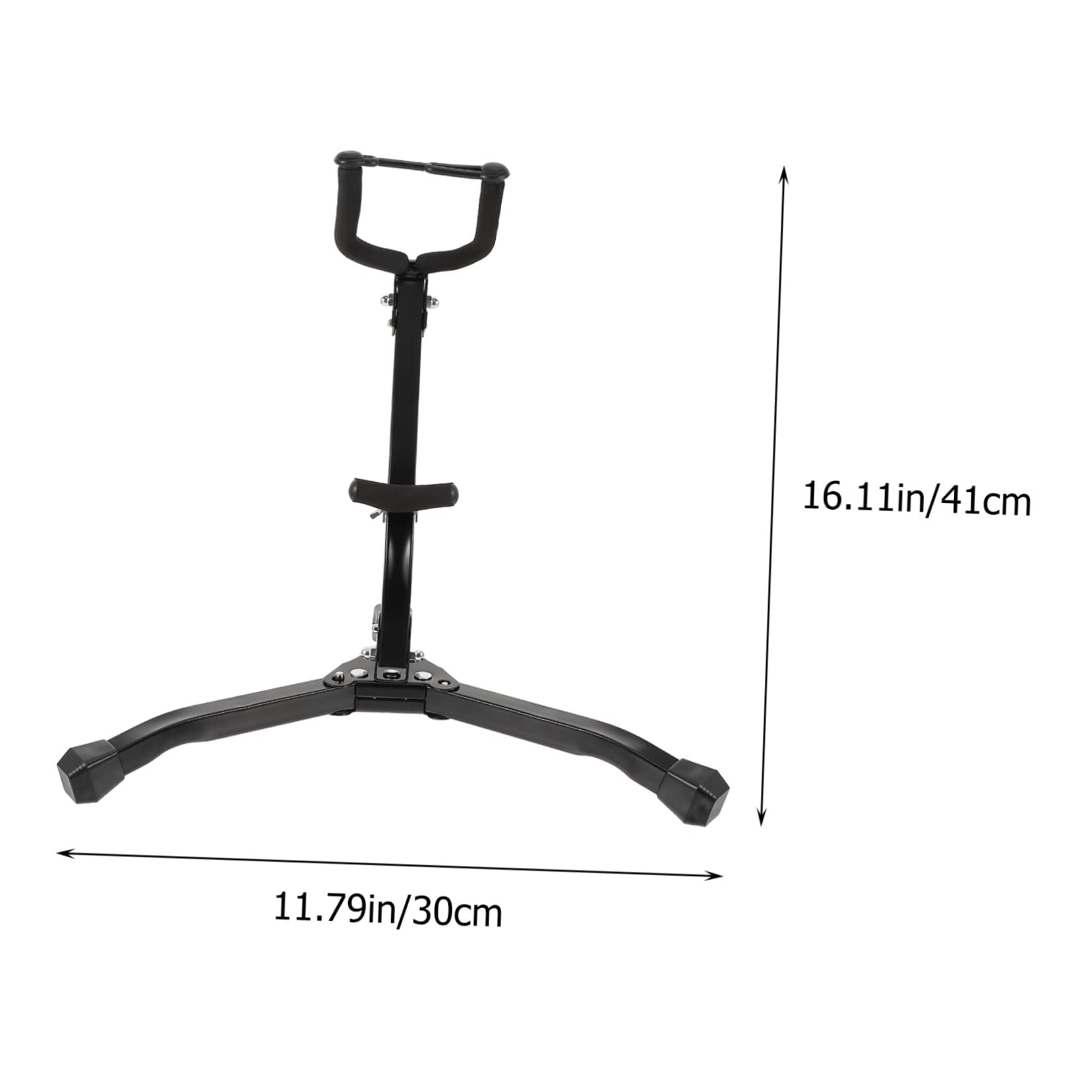 Milisten Sturdy Portable Saxophone Stand Foldable Compact Metal Holder for Studio/exhibition