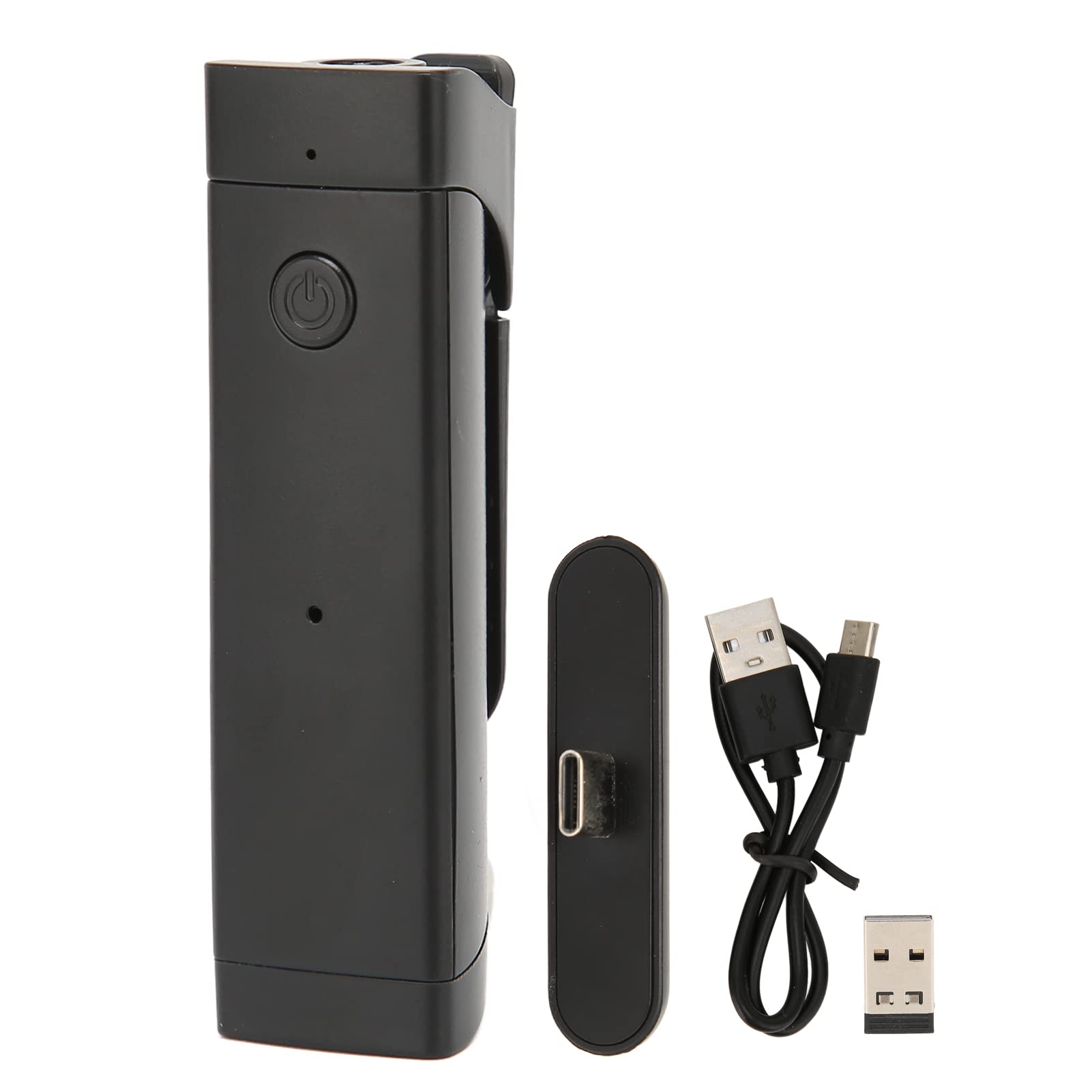 Microfono a Bavero Lavalier Wireless, Plug and Play, Pickup Omnidirezionale a 360°, Segnale Stabile, Microfono a Condensatore Portatile con Riduzione Del Rumore per Registrazione Video, Intervista