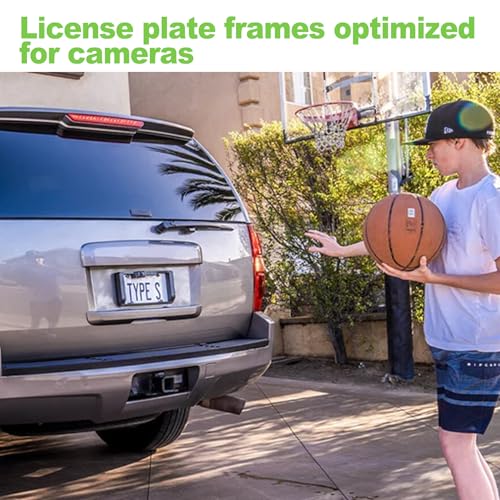 Image of Universal License Plate Backup Camera Mount - Stainless Steel Rear Camera for Car /Truck, 170 Wide Angle, Weatherproof Back Up Camera Bracket