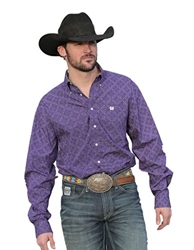 Cinch Men's Classic Fit Long-Sleeve Button One Open Pocket Print