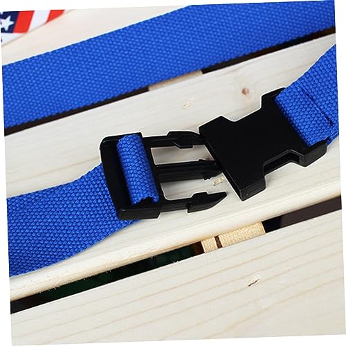 4pcs Adjustable Unisex Canvas Belt Lightweight Plastic Buckle Waist Belt for Men and Women Breathable Material Matching Random3