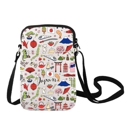 LEVLO Japan Travel Cross Body Bag Souvenir Gift Shoulder Bag Vacation Sling Bag for Women