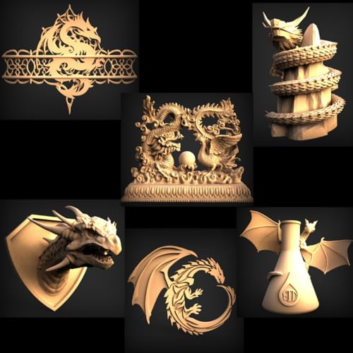 Dragon Mega Bundle 120+ Stl File Format | Stl File For 3D Printing Cnc Laser Cutting | Home Decor Cultural &Amp; Traditional Flexi Dragon Mythical Creatures Vector File 0113