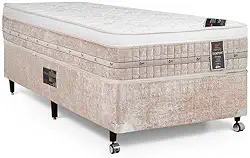 Cama Box + Colchão Castor Solteiro Premium One Face Tecnopedic 88x188x57cm