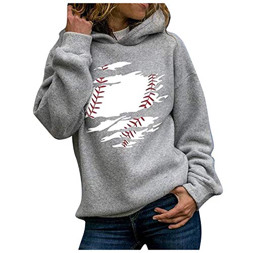Fheaven Women's Graffiti Printing Holiday Hoodie Sweatshirts Casual Long Sleeve Pullover Hooded Sweatshirt Tops