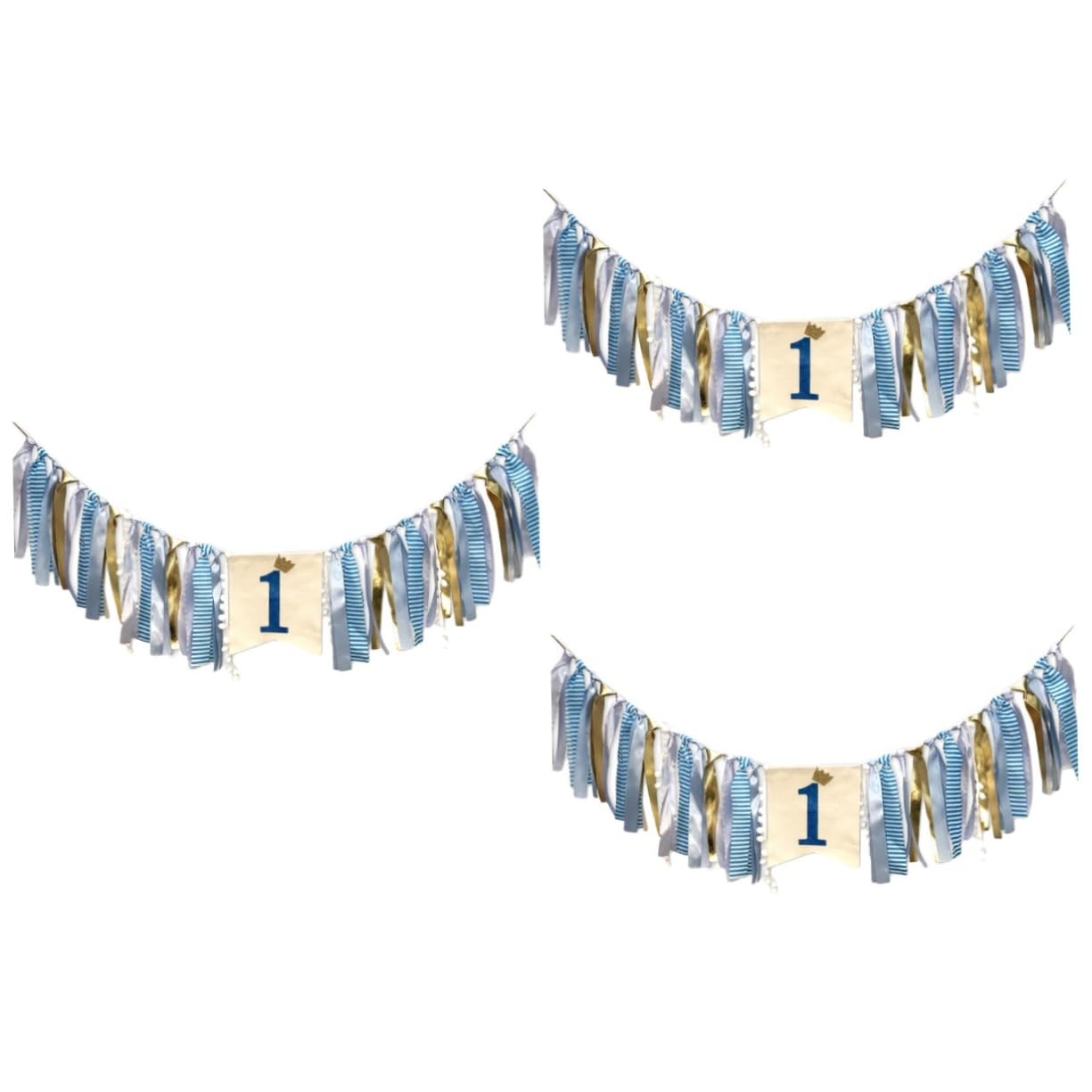 MAGICLULU 3 Pz Bandiera Di Tiro Della Bandiera Di Compleanno Di Tiro Di Compleanno Striscione Del Primo Seggiolone Per Bambini Topper Per Torte Striscione Appeso Arredamento Stoffa