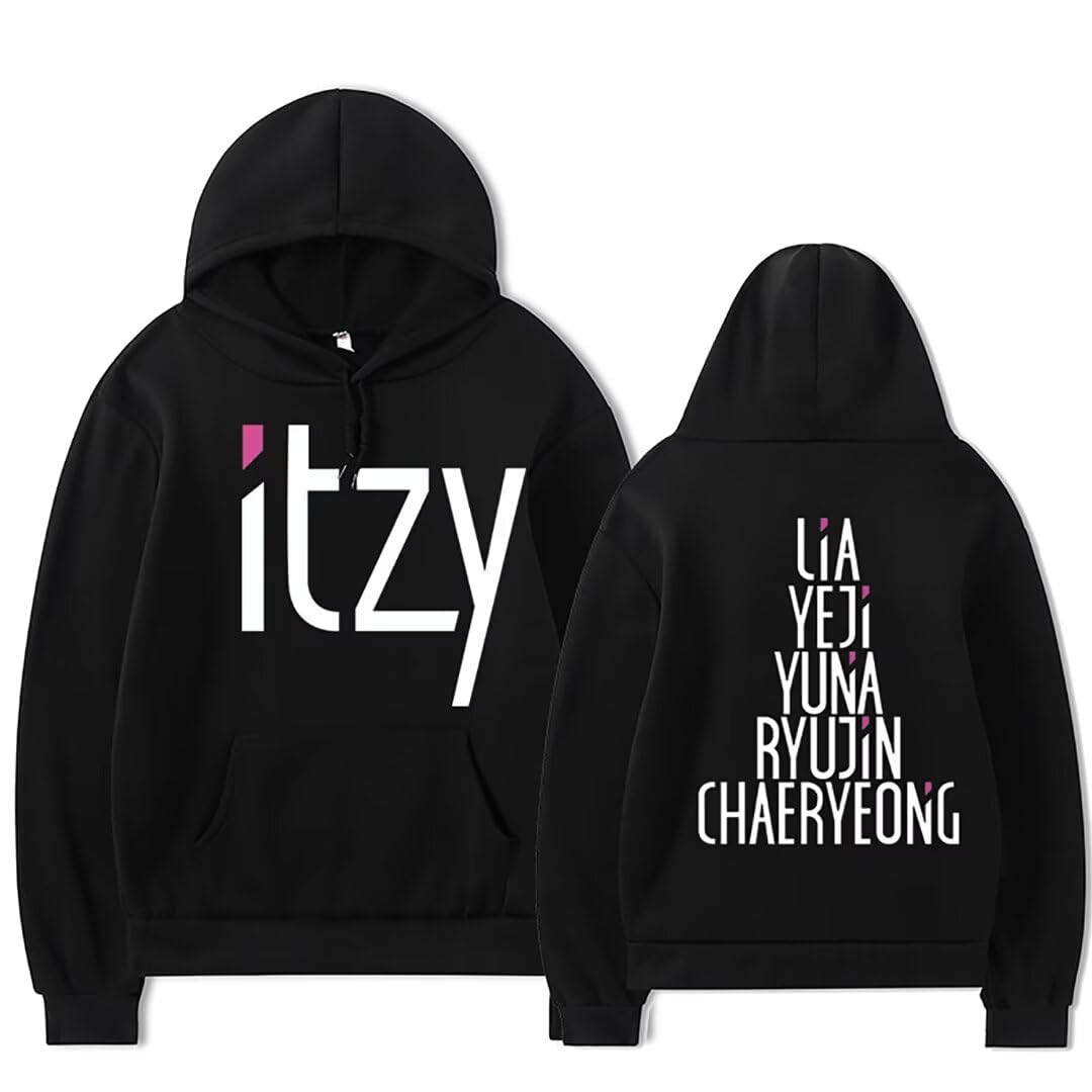 Kpop ITZY New Ablum Hoodie Sweatshirt Lia Chaeryeong YeJi RyuJin Yuna Unisex Pullover Sweater Kpop Merch