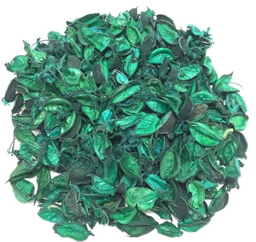 Image of Decorative Vanilla Scented Dried Flowers Home Fragrance Sachet of Petal Potpourri Bags (Green, 130gm)