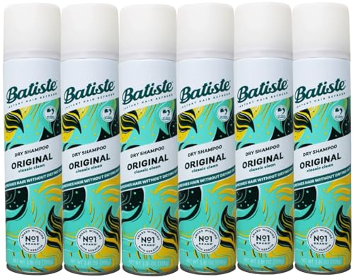 Batiste Dry Shampoo, Original, Classic Clean, 3.81 oz (Pack of 6)