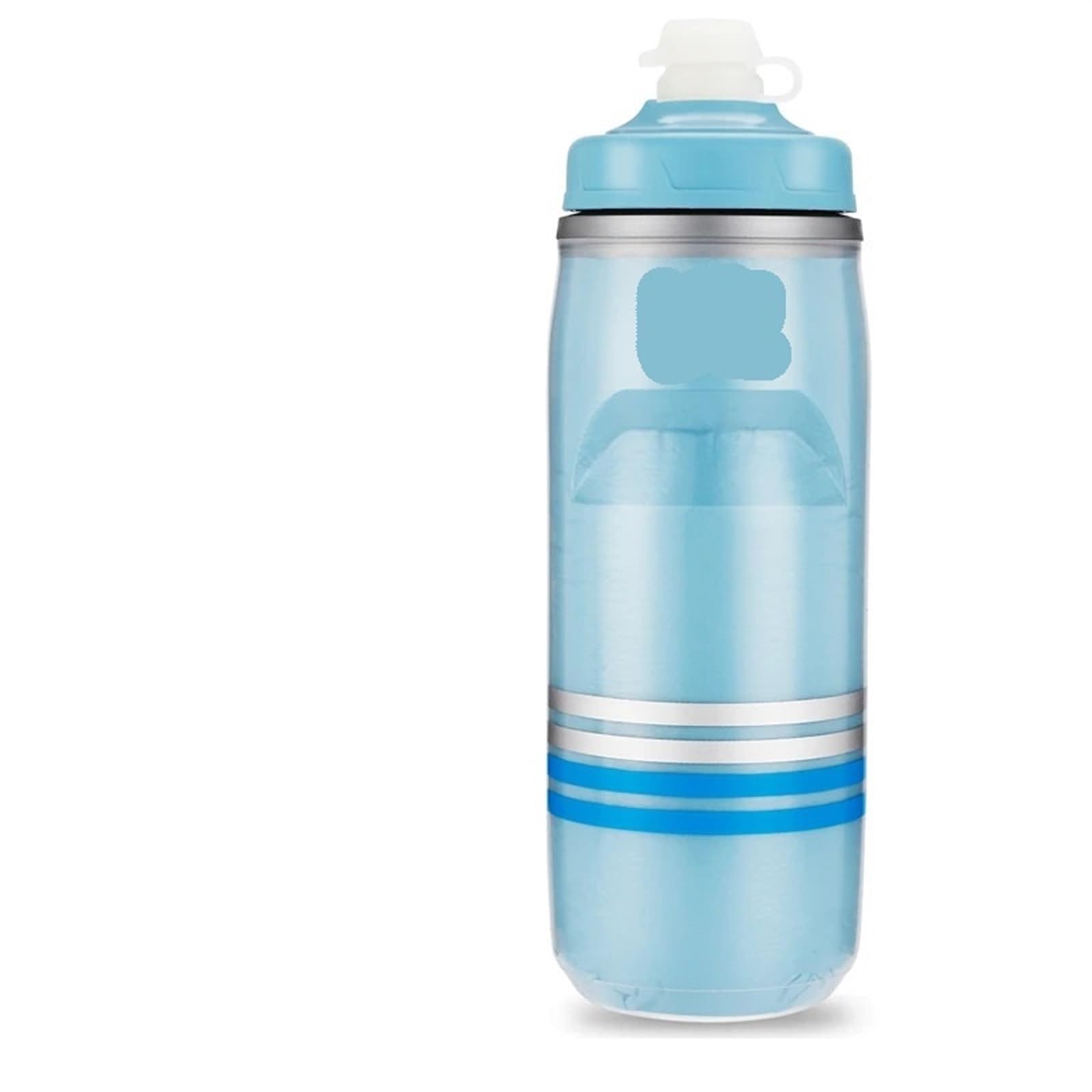 QuxetlRyz Sports Water Bottle Insulated Bicycle Water Bottle 620ml Heat/Cold Preservation Cycling Sports Running Fitness(Blue)