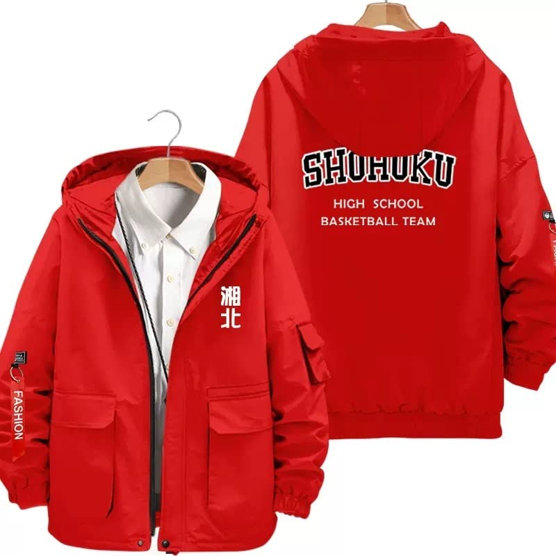 Amazon | スラムダンク ジャケット パーカー 湘北高校 桜木花道 流川楓