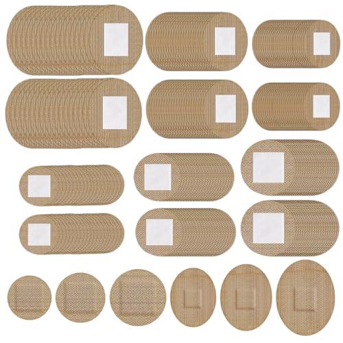 160 Unidades Tiritas Redondas Pequeñas Tejido Elástico, Agradable Para La Piel, Transpirable, Autoadhesivo Apósitos Redondos Pequeños Para Cara, Nariz Y Manos (6 Tamaños)