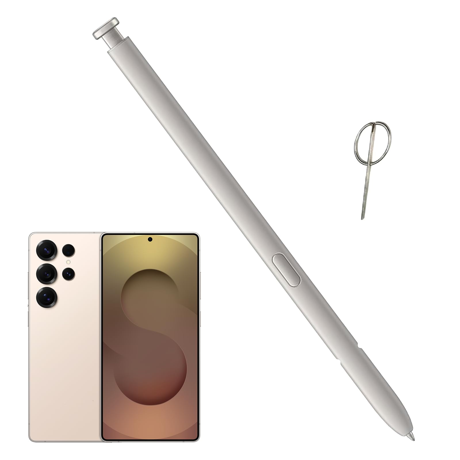 Galaxy S25 Ultra S Pen Replacement for Samsung Galaxy S25 Ultra Stylus Pen,S25 Ultra Pen Replacement for Samsung Galaxy S25 Ultra 5G All Versions SPen,EJ-PS938BBEGUJ with Eject Pin(Light Gray)-image-39