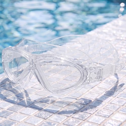 Image of Adult Swim Goggles, Liquid Silicone Anti Fog Swimming Goggles for Men and Women with Anti-Fog /UV & 180 Clear View