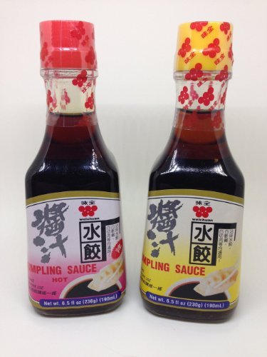 Wei-Chuan Dumpling Sauce Hot and Regular - Variety Pack - 6.5 oz. Bottles by WEICHUAN