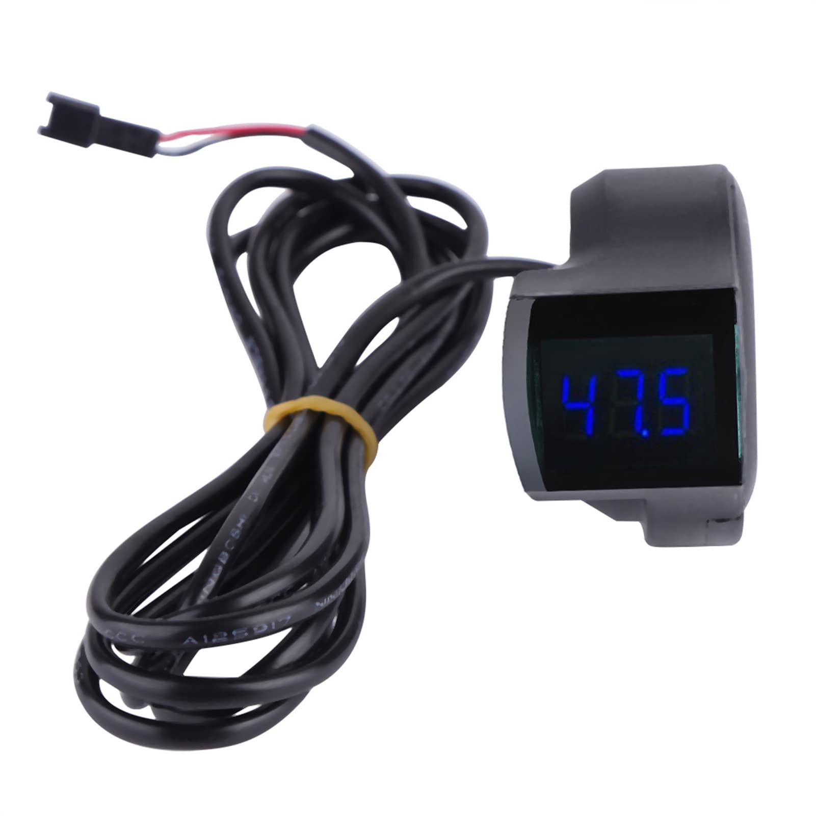 Chazcool Electric Bike LCD Digital Battery Voltage Display, Digit Display Voltage Voltmeter for Scooter Electric Bike