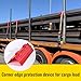 ENJ 20 Pack Red Flatbed Edge Protectors for Cargo Loads Corner Protectors Flatbed Used Together with Webbing to Protect Cargo