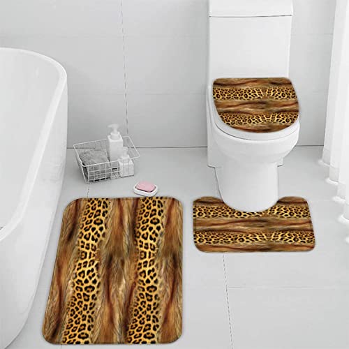 Badematten set 3D 40x60 Barock Badezimmerteppich-Set absorbierend 3-teiliges maschinenwaschbare weich badteppich schnell…