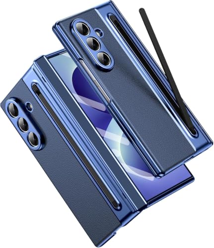 Image of Hybird Shockproof Mobile Back Case Cover for Samsung Galaxy Z Fold 8 Ultra 5G Case | Leather S Pen Case |Hinge Protection |Tempered Glass | Slim Back Cover Z Fold8 Ultra Cover