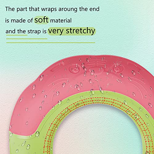 Image of for Baby Shower Cap, Silicone Adjustable Safe Shower Bathing Cap for Baby Kids Children (2pcs)