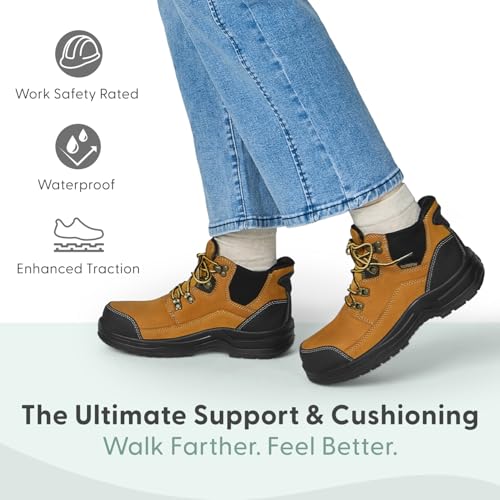 Orthofeet Women's Orthopedic Quartz Hands-Free Work Boots with Safety Toe2