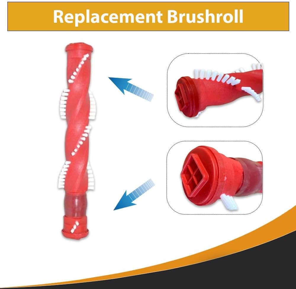 Replacement For Hoover Upright Vacuum Celaner Brushroll with 2 Belts Compatible With UH75110, UH75110V, UH75120, UH75200, UH75200V, UH75210, UH75210V, UH75250, UH75260 Models