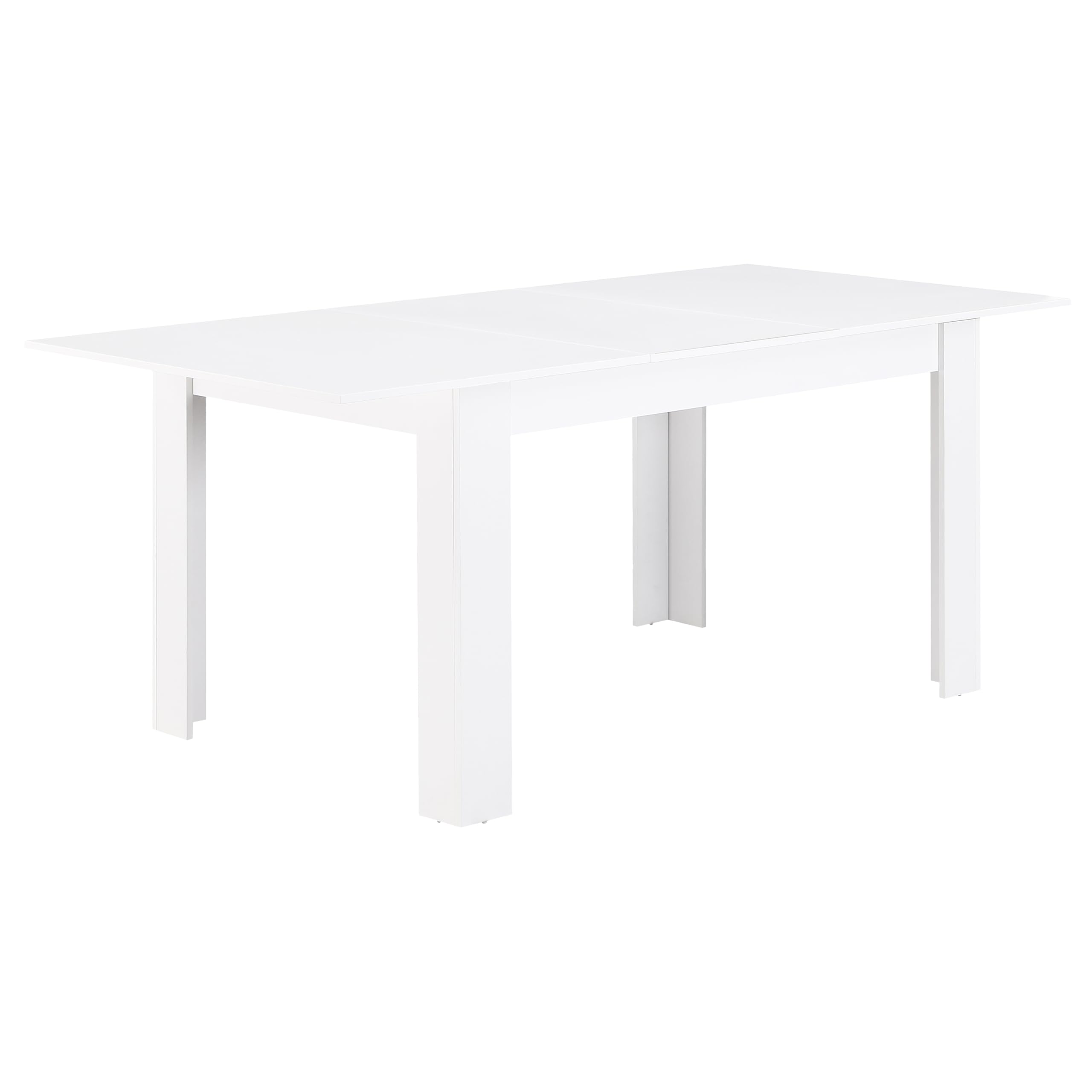 Brigros - Tavolo allungabile da Pranzo in Legno melaminico 140-190x90x77 cm, moderno, elegante e funzionale (Bianco)