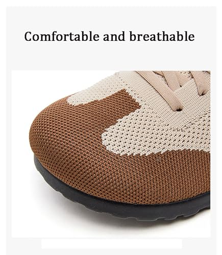Wide Toe Sneakers for Women Breathable Fabric Non-Slip Outsole Walking Shoes Running Sneakers2