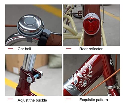 ZJZ Volwassen driewielers 20 inch 3-wielige fiets met winkelmandje Trike fiets voor winkelen picknick buitensporten… - Afbeelding 7