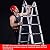 Telesladder Aluminumcopingextension Ladder A-Tyheavy Duty Multi Purpose Ladder Standard 337 Lb Max Capacity Marriage/5.6M
