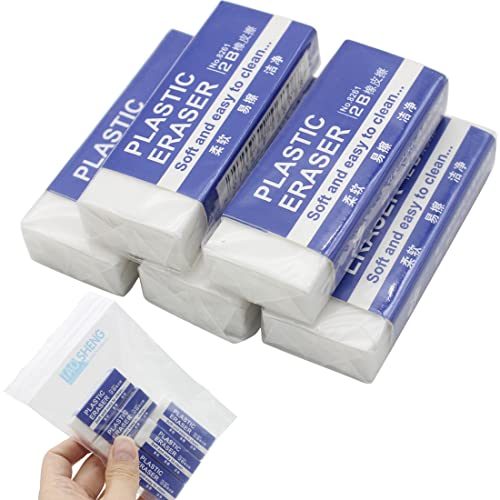 TAOSHENG 2-Inch Soft Plastic Eraser Set, 5.2CM White PVC Plastic Rubber 2B Pencil Eraser Student Drawing Tool for Universal Use in Schools Sketches Paintings Fine Arts Homes and Offices, 5 Pcs in Pack 1 TAOSHENG-2-Inch-Soft-Plastic-Eraser-Set-52CM-White-PVC-Plastic-Rubber-2B-Pencil-Eraser-Student-Drawing-Tool-for-Universal-Use-in-Schools-Sketches-Paintings-Fine-Arts-Homes-and-Offices-5-Pcs-in-Pack
