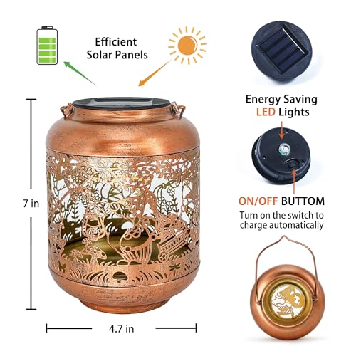 Lanternes solaires pour terrasse TIGGSY éclairage LED pour table et cour - 5