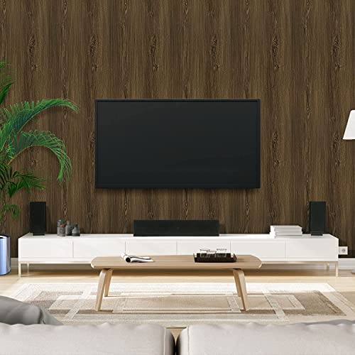 Image of SUNBIRD Wood Grain Wallpaper Self Adhesive Removable Contact Paper PVC Waterproof Wallpaper Rolls Kitchen Stickers Furniture Wardrobe Wall Papers Home Decor (12 X 48 Inch, Plank Wood)