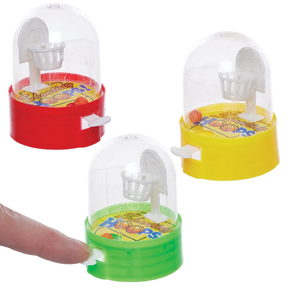 Baker Ross VC192 Mini koszykówka - zestaw 6 sztuk, kieszonkowa koszykówka zręcznościowa