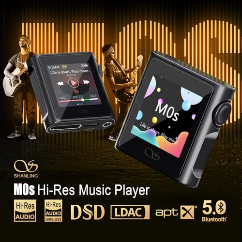 Image of SHANLING M0s Hi-Fi Music Player MP3 Players with Bluetooth Lossless Sound Portable Digital Audio Player DAP 1.54 inch HD Touch Lasts 10 Hrs Bluetooth5.0 3.5mm /Type-C Jack (Mocha, 0GB)