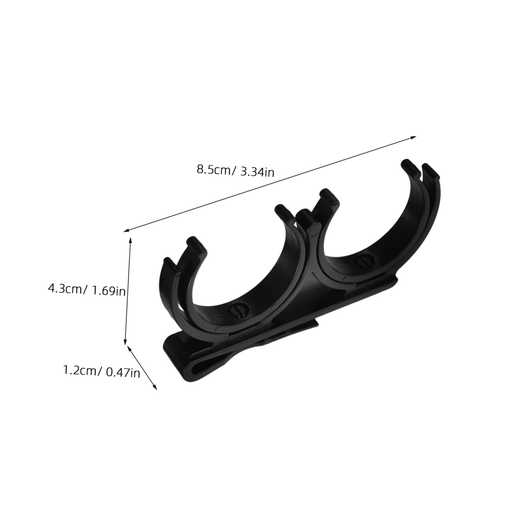 GOOHOCHY Golf Ball Clamp Holder 2 Pack Rotatable Portable Golf Ball Retriever for Golf Bag Golf Accessory Golf Ball Holder Clip