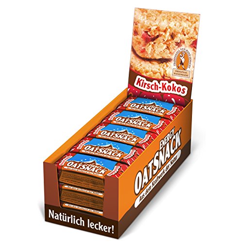 Energy OatSnack, natürliche Riegel - von Hand gemacht, Kirsch-Kokos, 30 x 65 g, 1er Pack (1 x 1950 g)