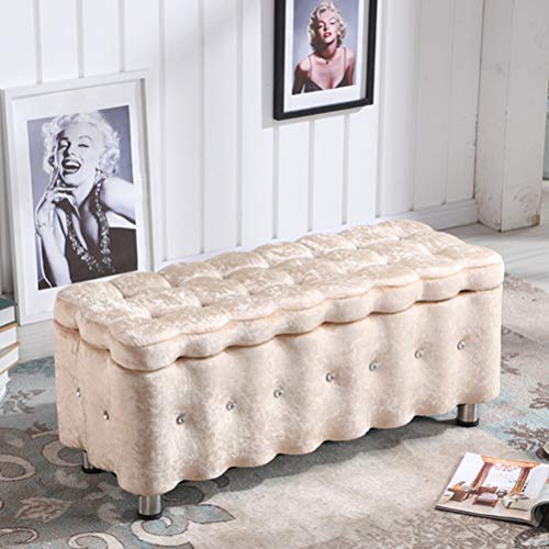 Tabouret de chambre polyvalent idéal comme bout de lit et rangement de salon - 3