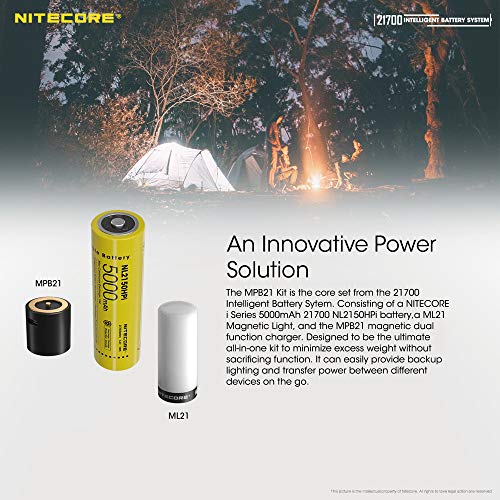 image for NITECORE MPB Modular Mini Rechargeable Lantern Flashlight, with 5000mA