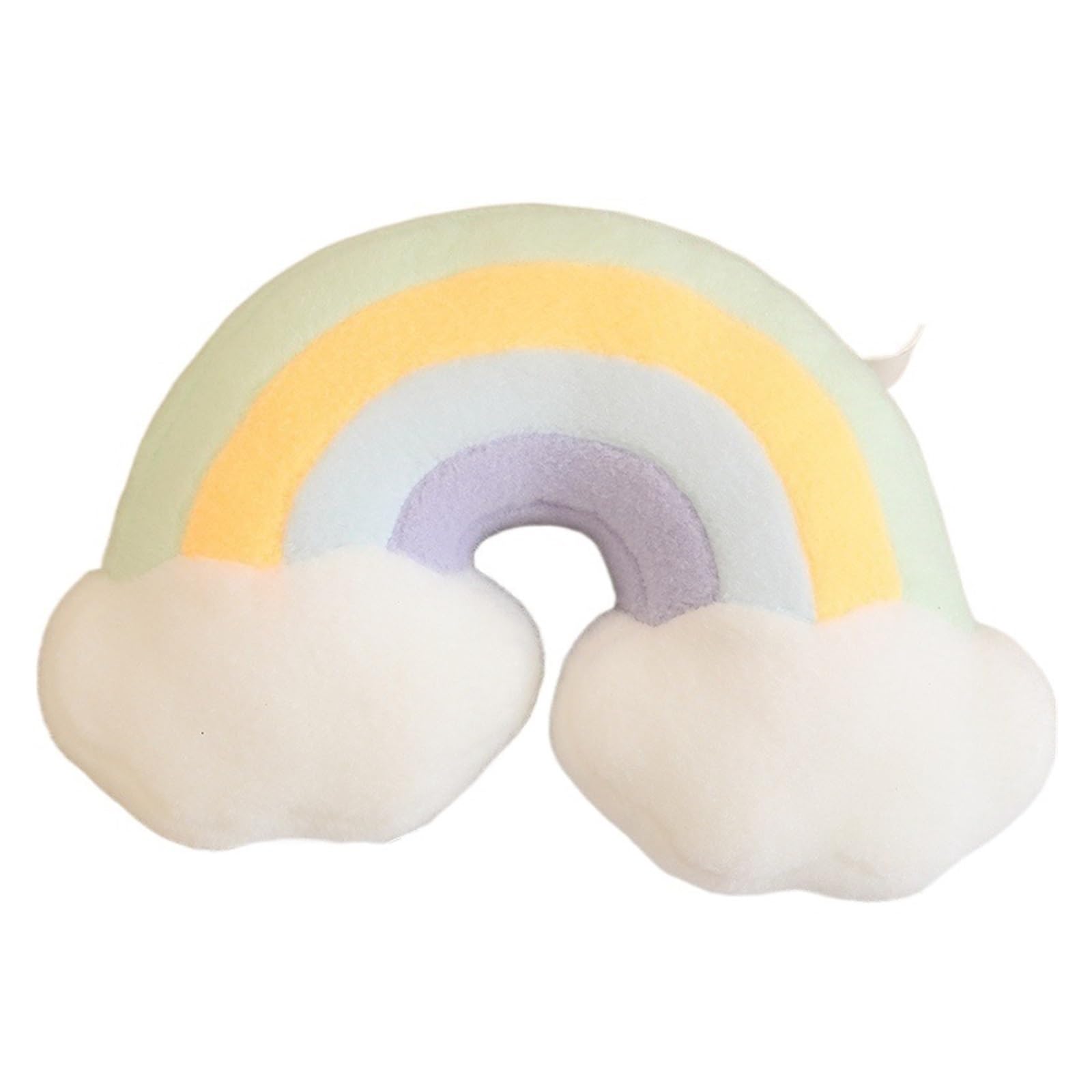 LUYSGBXR Throw Pillow Candy Rainbow Lucky Cloud Star Moon Plush Pillow Colorful Crown Memeor Cushion Sofa Home Decoration Throw