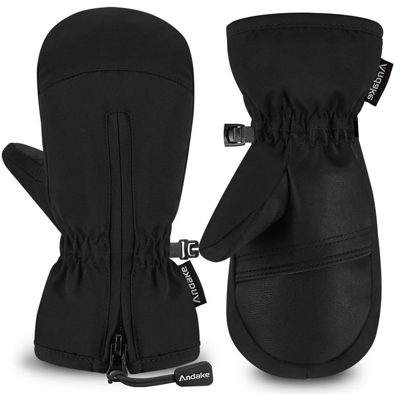 Andake Kids Mittens Toddler Mittens Kids Winter Gloves Warterproof Breathable Windproof Skiing...